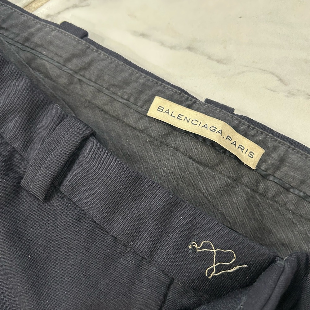 Balenciaga Men's Black Dress Pants Slacks